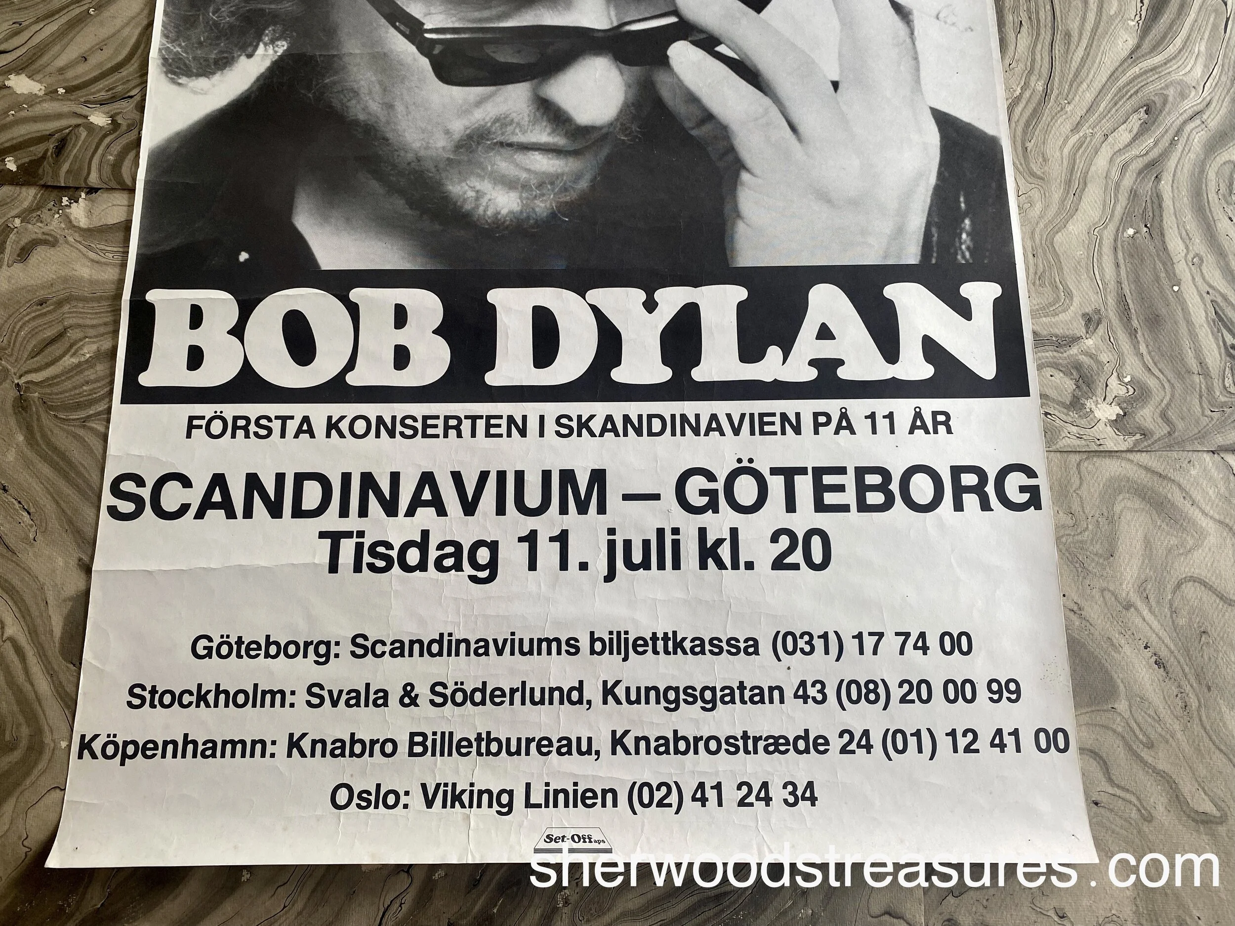 1978 - Bob Dylan Scandinavium Poster — Sherwood's Treasures